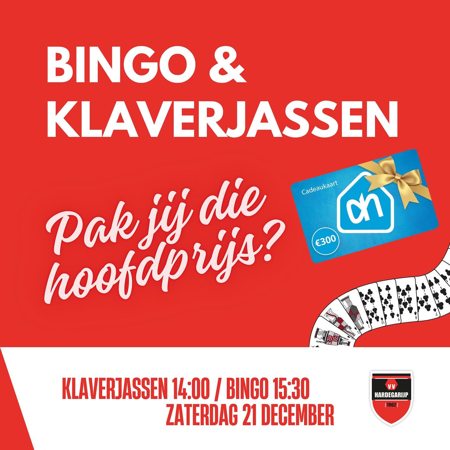 Bingo en klaverjas bij VV Hardegarijp 🎉 