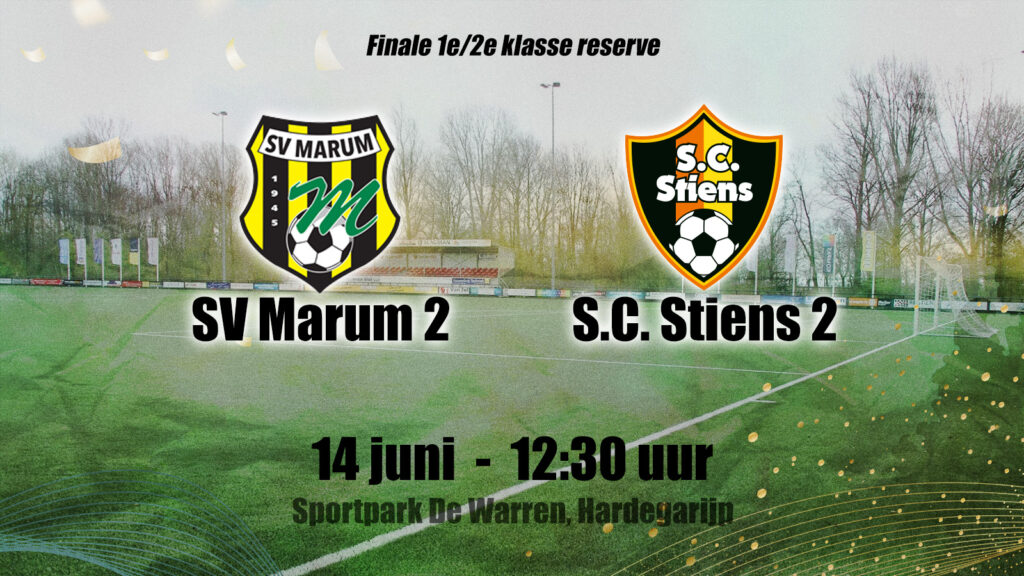 Finale SV Marum 2 – SC Stiens 2 op De Warren