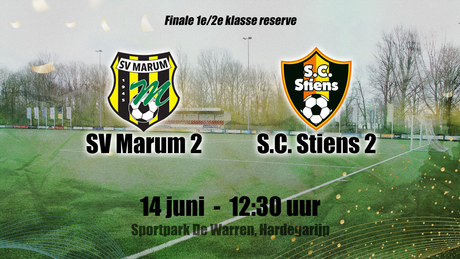 Finale SV Marum 2 – SC Stiens 2 op De Warren