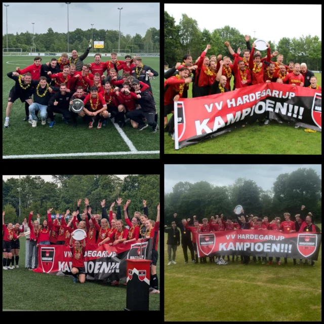 ⚽ Wat. Een. Dag. ❤️🖤

24 mei 2025 – een datum die de geschiedenisboeken in gaat! 💥
VV Hardegarijp 1 🏆
VV Hardegarijp VR1 🏆
VV Hardegarijp 2 🏆
VV Hardegarijp JO17-2 🏆

VIER kampioenschappen op één dag! 💪
Spanning, strijd, klasse én teamgeest – alles kwam samen.
En wat een feest hebben we samen gevierd! 🎉❤️🖤

📖 Lees het volledige verslag op onze site: vvhardegarijp.nl

#vvhardegarijp #kampioenen #trots #wdhmza